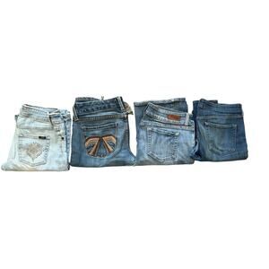 4 Pairs of Ripped Craft Jeans for Upcycling Project- Seven, Charlotte Russe, Etc